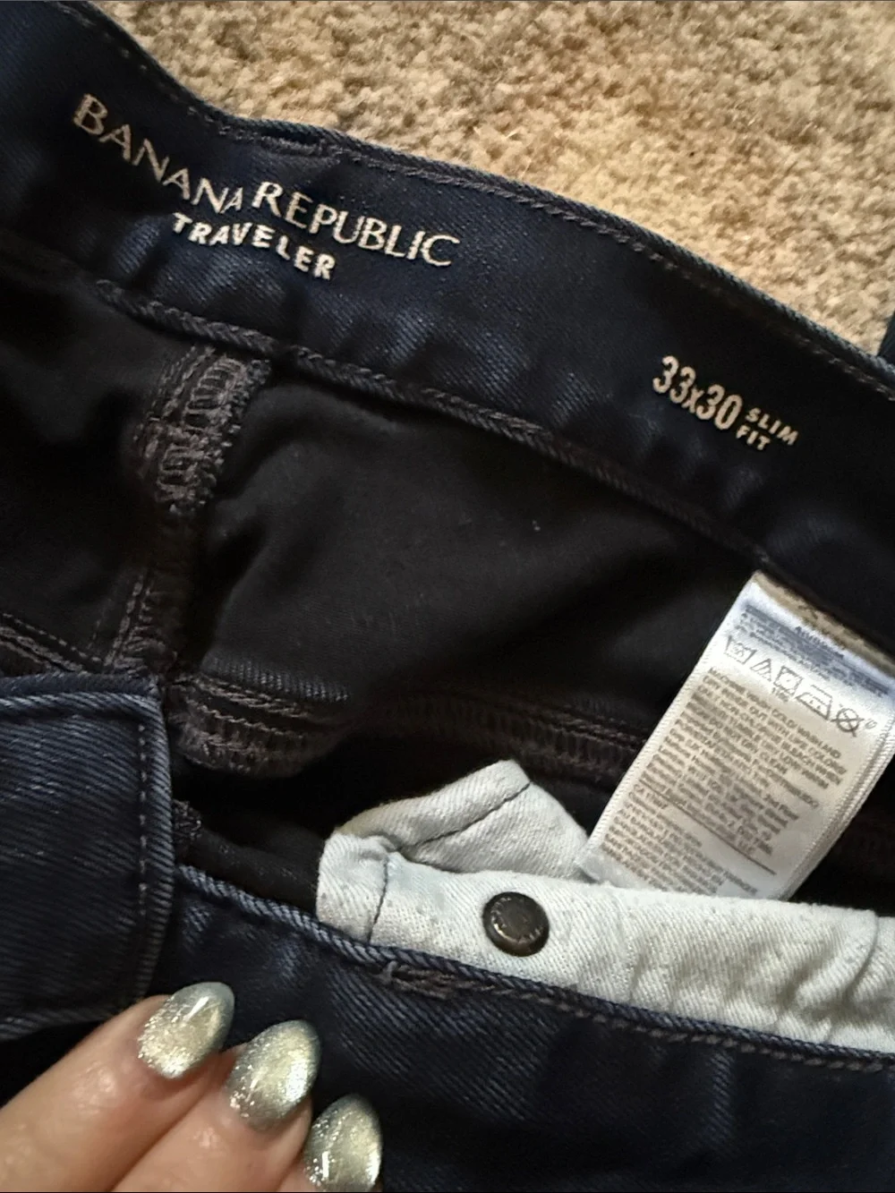 Banana Republic Slim Men’s Jeans - Dark Blue Wash